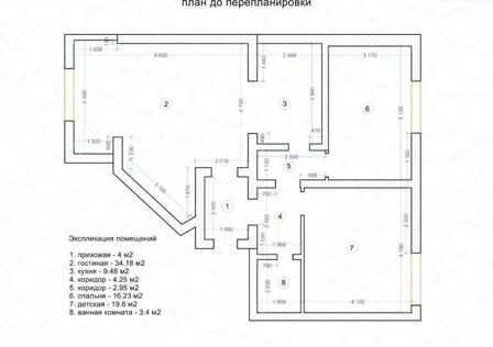 Продаётся 3-комнатная квартира, 94.06 м²